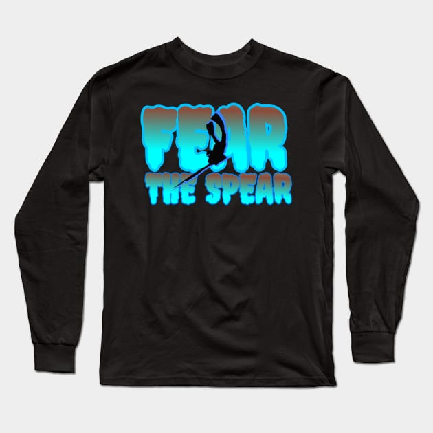 Spearfishing t-shirt designs Long Sleeve T-Shirt by Coreoceanart